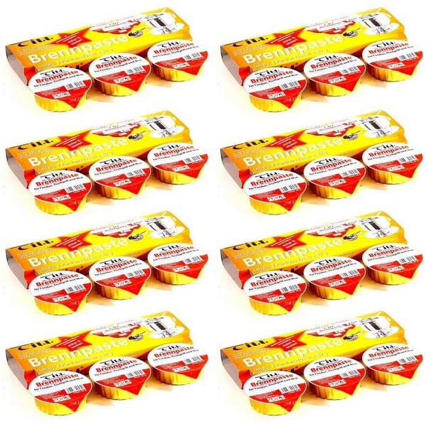 Till Fondue 24x Sicherheitsbrennpaste Brennpaste Paste Brenngel Speisenwärmer, Ethanol a 80g
