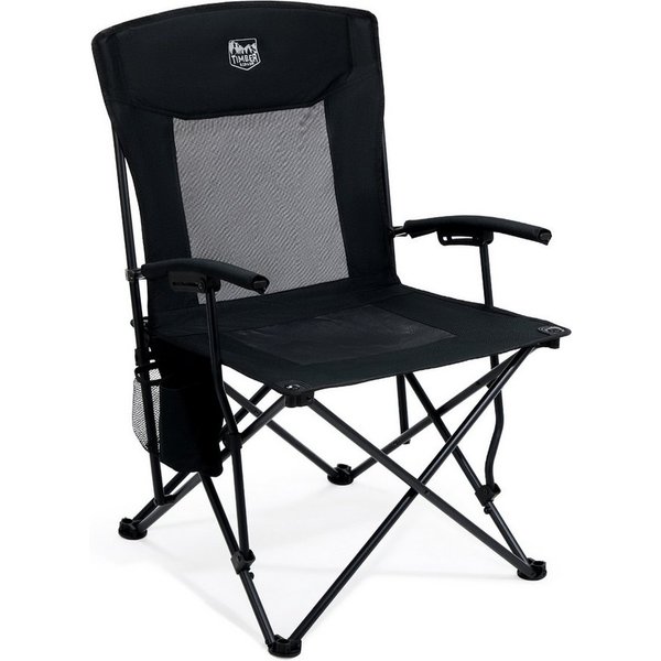 TIMBER RIDGE Campingstuhl Leichter Klappstuhl, Strandstuhl mit 150 kg Belastbarkeit (1 St), 60cm Sitzbreite mit 115° Rückenlehne