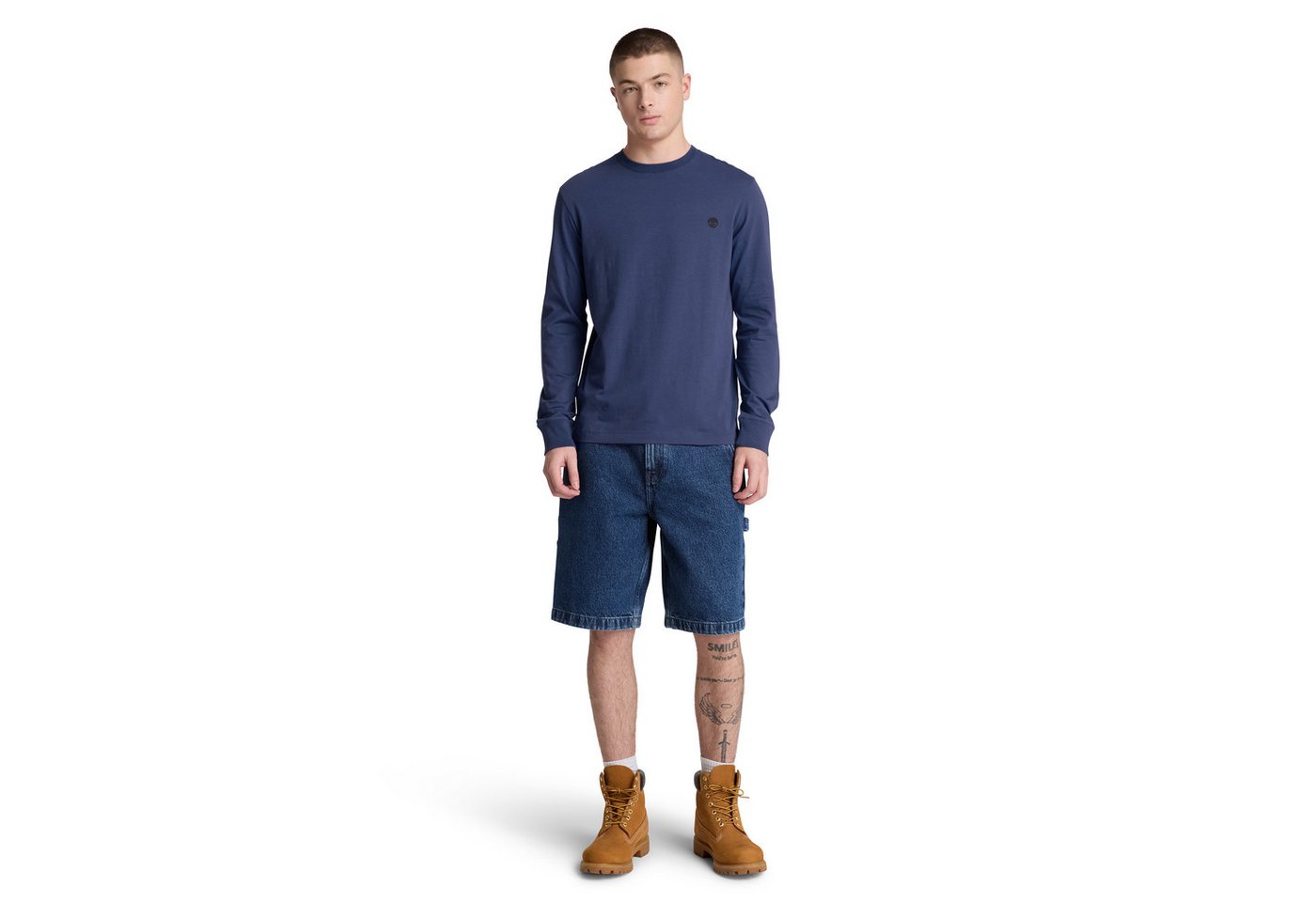 Timberland Langarmshirt EXETER RIVER - Tree Embroidered LS Langarmshirt, aus Baumwolle, in den Größen S bis XXXL – Bild 4 von 5
