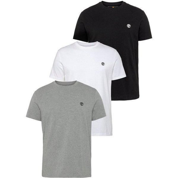 Timberland T-Shirt DUNSTAN RIVER 3xPack Tee (Set, 3-tlg) 3er-Pack, Kurzarm-Design, Casual-Stil, aus Baumwolle