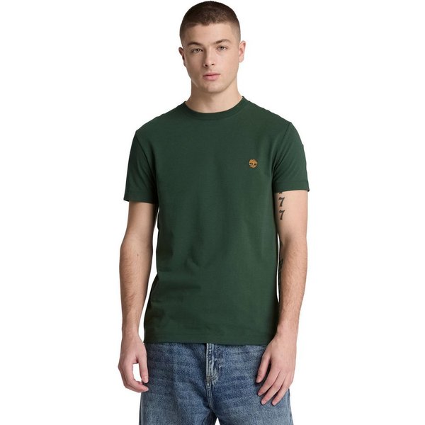 Timberland T-Shirt DUNSTAN RIVER - SS Tee (Slim) mit Rundhalsausschnitt, Kurzarm-Design, aus Baumwolle