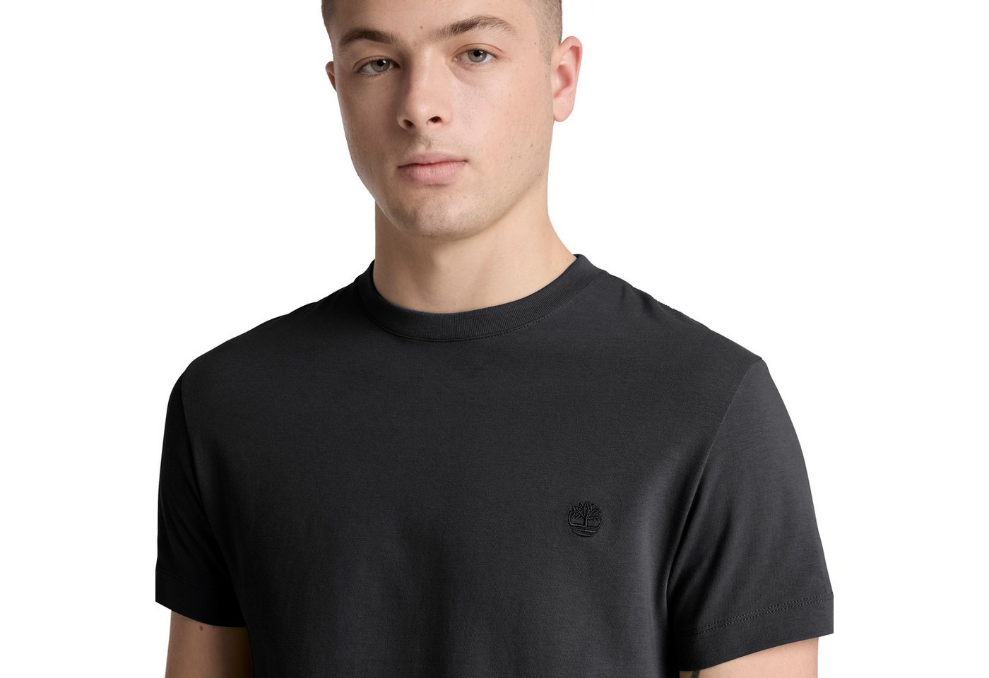 Timberland T-Shirt DUNSTAN RIVER - SS Tee (Slim) mit Rundhalsausschnitt, Kurzarm-Design, aus Baumwolle – Bild 3 von 5