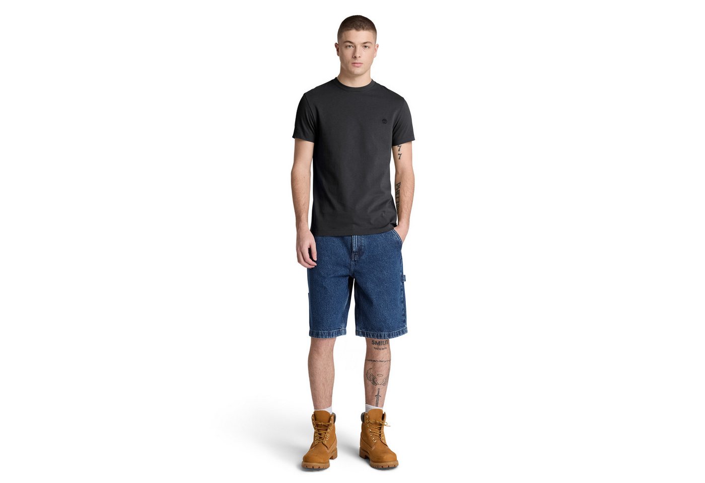 Timberland T-Shirt DUNSTAN RIVER - SS Tee (Slim) mit Rundhalsausschnitt, Kurzarm-Design, aus Baumwolle – Bild 4 von 5