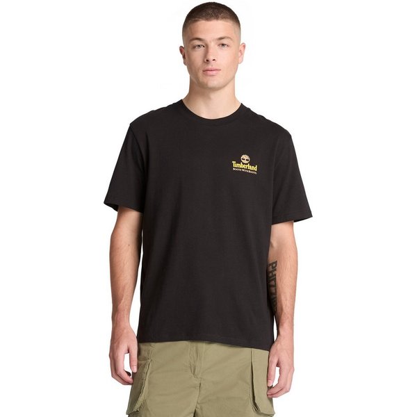 Timberland T-Shirt Illustrated Tree Logo Back Graphic mit Baumwolle, Kurzarmdesign