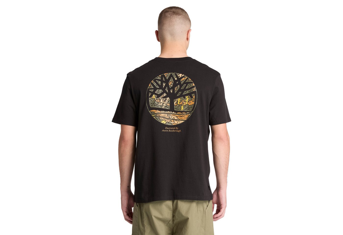 Timberland T-Shirt Illustrated Tree Logo Back Graphic mit Baumwolle, Kurzarmdesign – Bild 2 von 5
