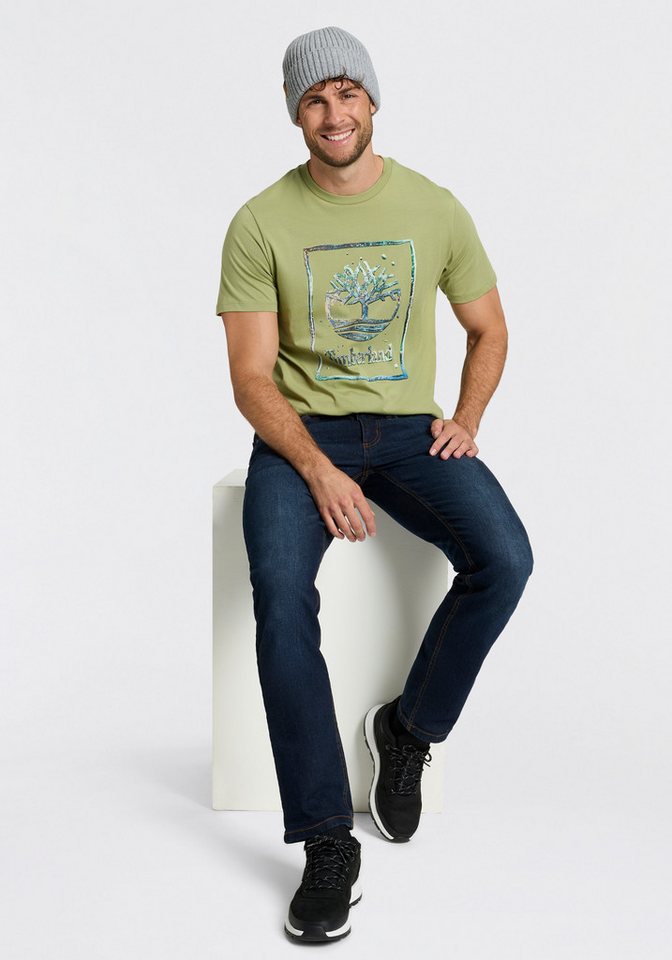 Timberland T-Shirt Water Stack Logo Short Sleeve Tee Kurzarmdesign, aus Baumwolle – Bild 2 von 4