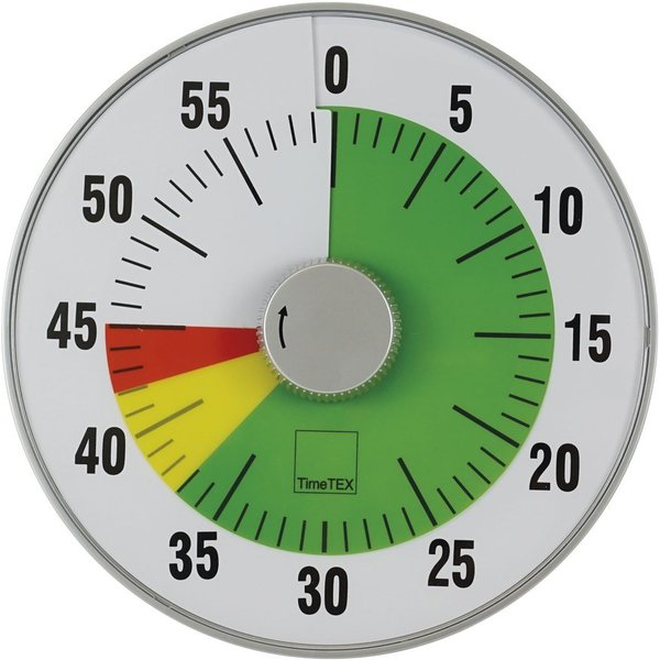 TimeTEX Eieruhr Zeitdauer-Uhr "lautlos" - Visueller Countdown Timer