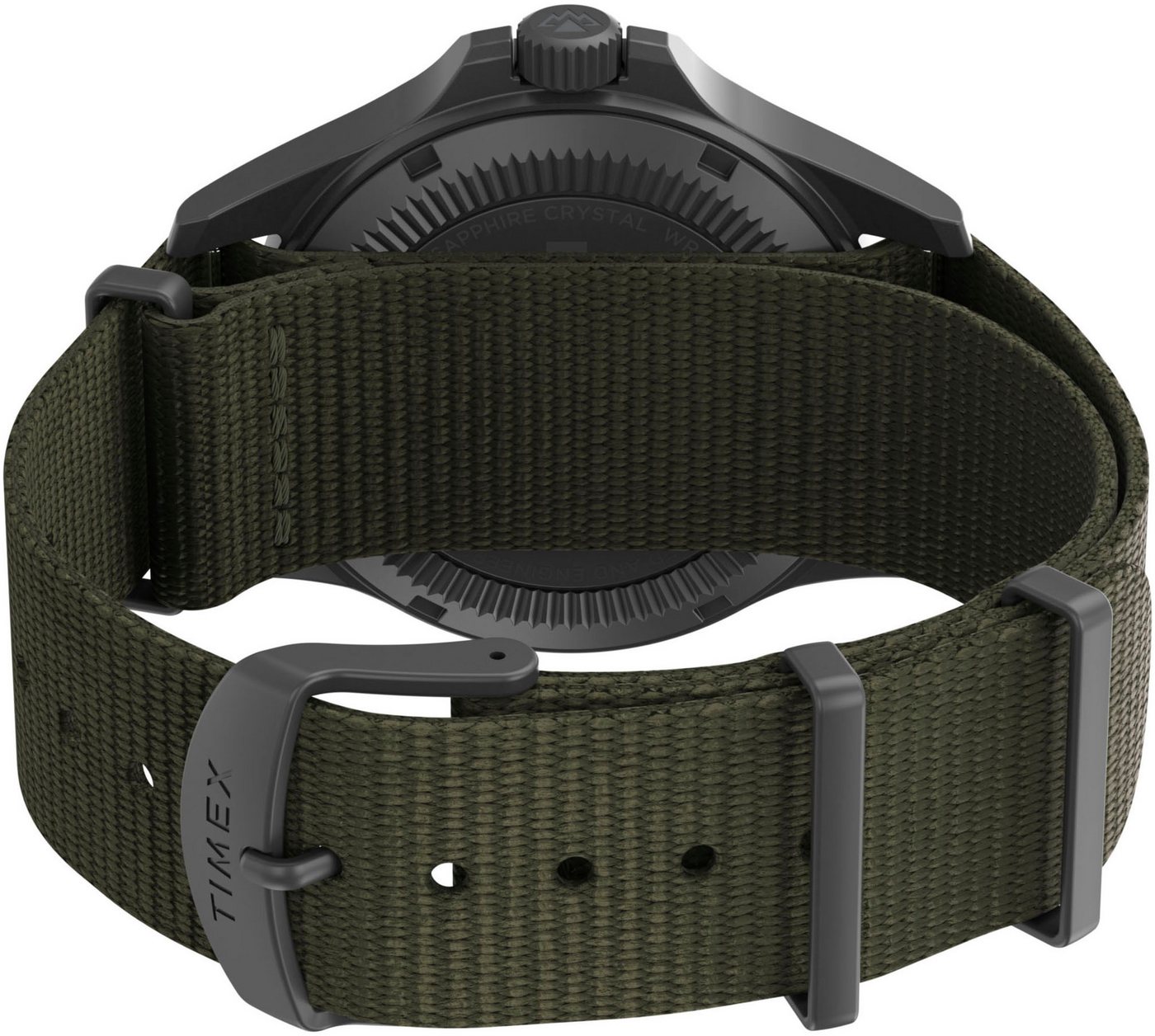 Timex Solaruhr FIELD POST TW2V03700YH, Armbanduhr, Herrenuhr, Datum, Leuchtzeiger, Saphirglas, Textilarmband – Bild 4 von 5