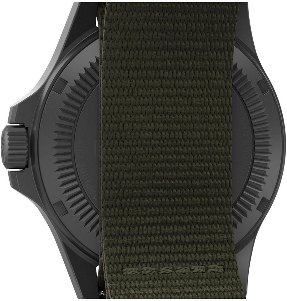 Timex Solaruhr FIELD POST TW2V03700YH, Armbanduhr, Herrenuhr, Datum, Leuchtzeiger, Saphirglas, Textilarmband – Bild 5 von 5