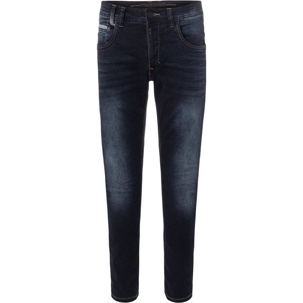 TIMEZONE Regular-fit-Jeans Jeans Denim Regular Fit Stretch Slim für Herren Baumwolle unifarben windabweisend Reißverschluss casual-Style