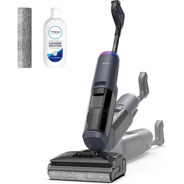 Tineco Nass-Trocken-Sauger FLOOR ONE S7 Max, 25.000pa Saugleistung, 85° Grad Heißluft-Trocknung, beutellos, 65 Min Akku, 180° Grad Neigung, automatischer Antrie