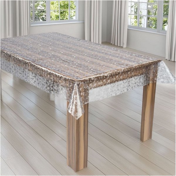 laro Tischdecke Laro Premium Line 0,3mm weich transparente Tischfolie Geometrisch PVC