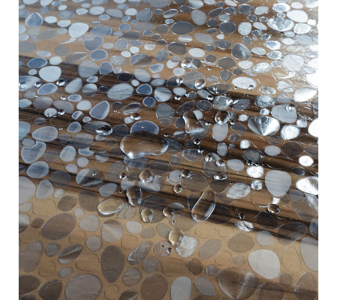 laro Tischdecke Laro Premium Line 0,3mm weich transparente Tischfolie Geometrisch PVC – Bild 4 von 5