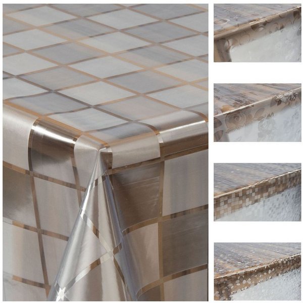 laro Tischdecke Laro Premium Line 0,3mm weich transparente Muster Tischdecke Folie PVC