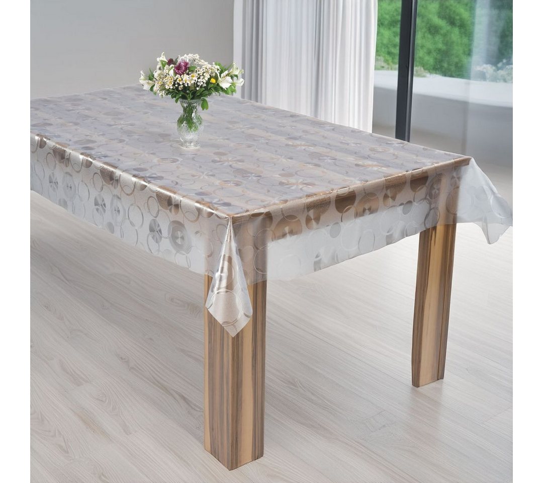 laro Tischdecke Laro Premium Line 0,3mm weich transparente Muster Tischdecke Folie PVC – Bild 3 von 5