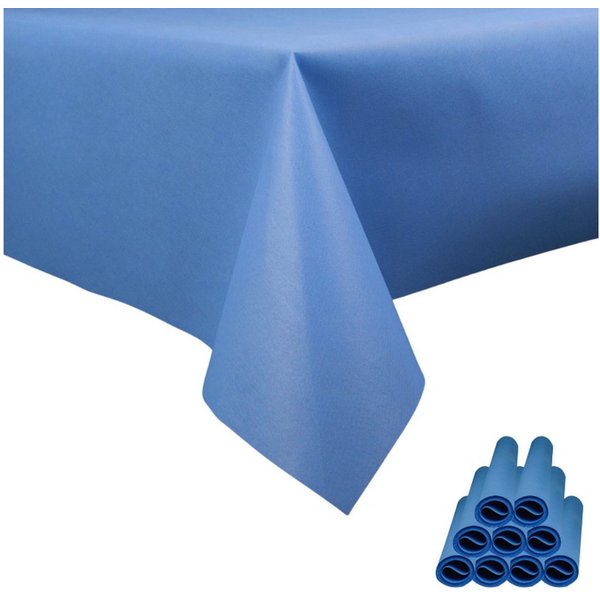 Sensalux Tischdecke Sensalux Tischdecke, abwaschbar, Vorteilspack, 10 Stk, 1x1m, Hellblau