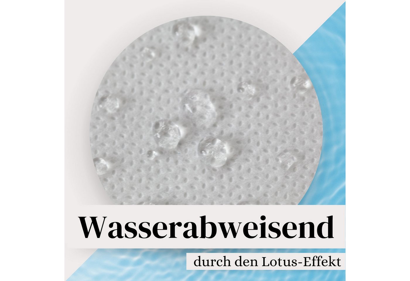 Sensalux Tischdecke Sensalux Tischdecke, abwaschbar, Vorteilspack, 10 Stk, 1x1m, Hellblau – Bild 3 von 5
