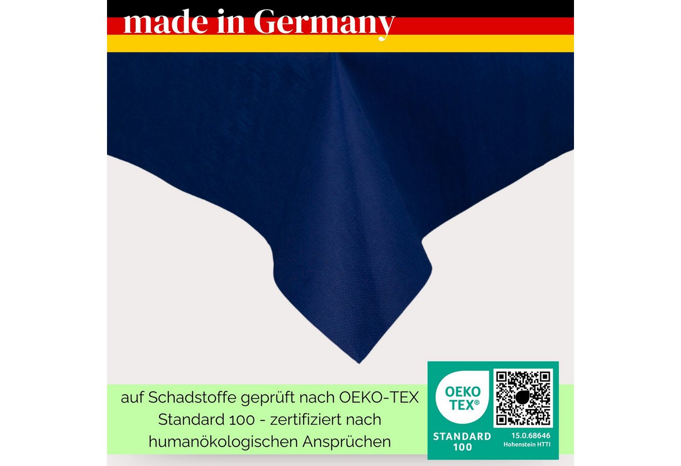 Sensalux Tischdecke Sensalux Tischdecke, abwaschbar, Vorteilspack, 10 Stück, 1mx1m, Blau – Bild 2 von 5