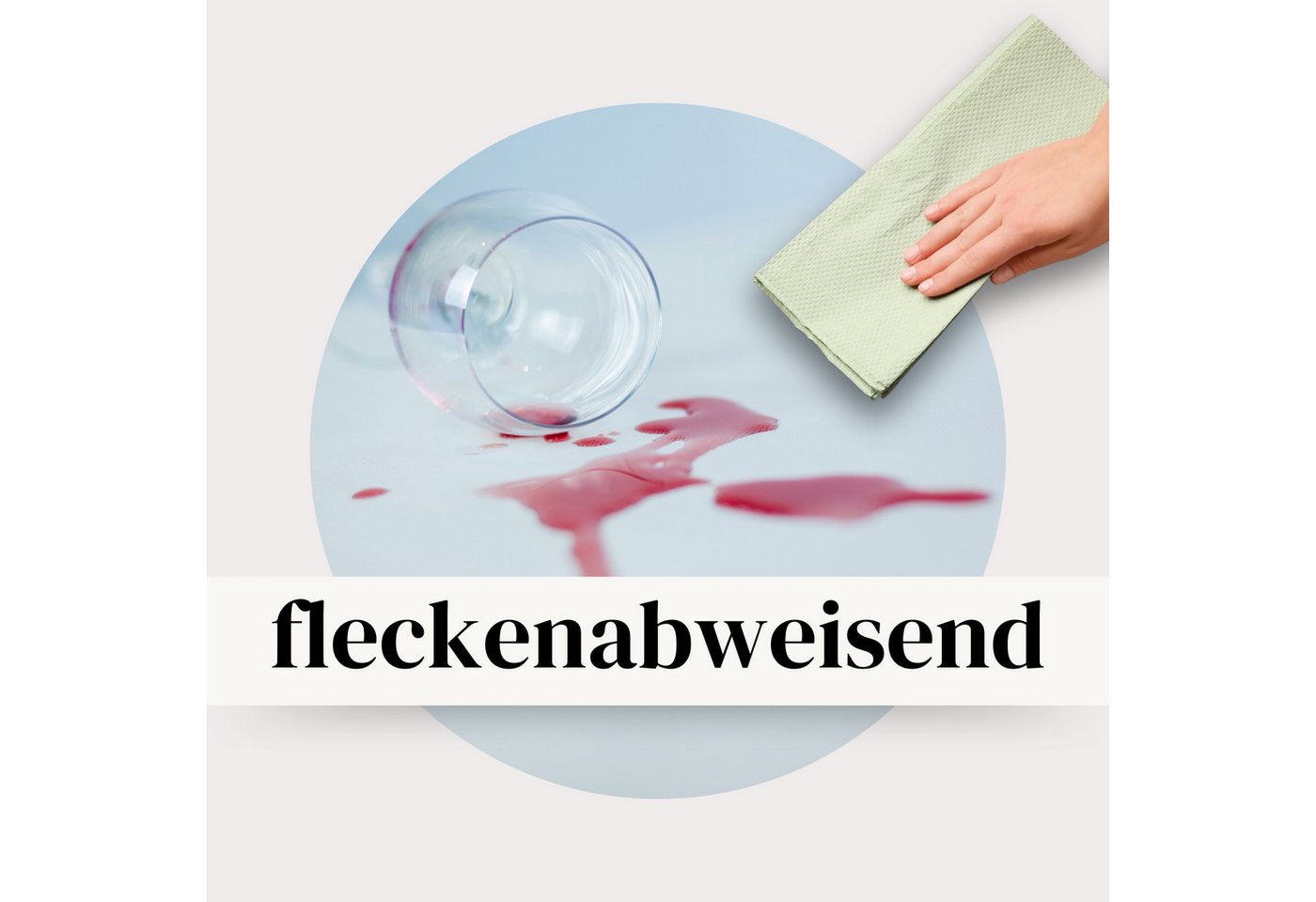 Sensalux Tischdecke Sensalux Tischdecke, abwaschbar, Vorteilspack, 10 Stück, 1mx1m, Blau – Bild 5 von 5