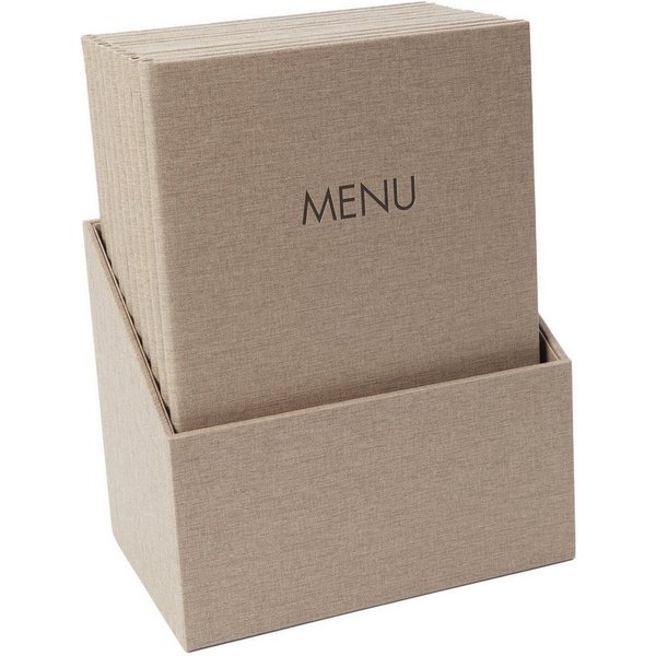 Sigel Tischdecke SIGEL SM208 Speisekarten-Mappen - 10 Stück - inkl. Aufbewahrungsbox-