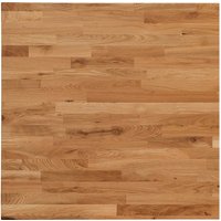 Tischplatte Eiche massiv, 80x80 cm, Stärke 20 mm, geölt