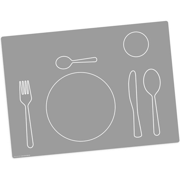 Tischsetmacher Platzset Tischset, Platzset abwaschbar - für Kinder - Montessori, (aus erstklassigem Vinyl (Kunststoff - BPA-frei), 1-St., 44 x 32 cm - rutschfes