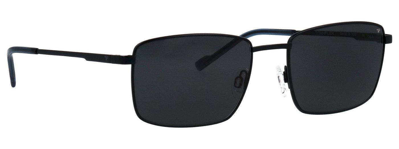 TITANflex Sonnenbrille Modell 824132 Form Karree/Eckig, Logoschriftzug auf Bügel, Titanflexfassung – Bild 3 von 4