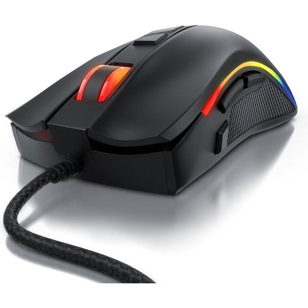 Titanwolf 2 austauschbaren Seitenteilen WING, 12 Benutzerprofile / 5000 dpi Gaming-Maus (kabelgebunden, 1000 dpi, anpassbar für jede Griffart, präziser Sensor, 