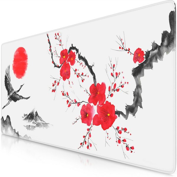 Titanwolf Gaming Mauspad XXL Speed Mousepad 900 x 400 x 3 mm, Schreibtischauflage, abwaschbar (1-St), rutschfeste Rückseite, Geschwindigkeit & Präzision, Ink Sa