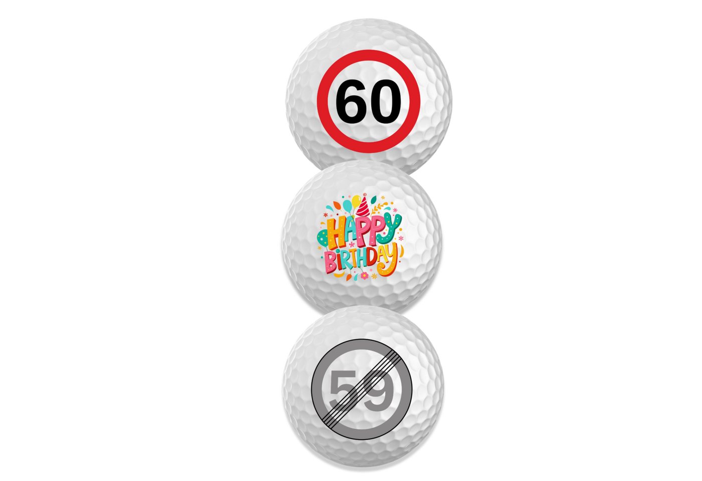 Titleist Golfball Trufeel 40., 50., 60. oder 70. Geburtstag "Happy Birthday" (1-St) – Bild 2 von 3