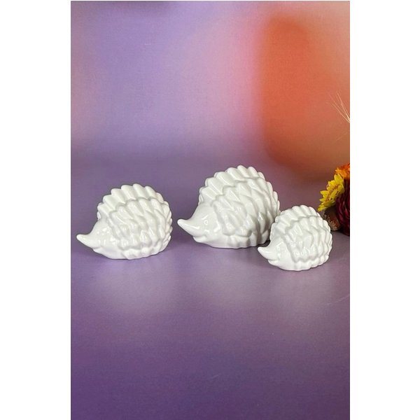 TIZIANO - DESIGN & EMOTIONS Dekofigur Deko Mini Figur Igel Max weiß-creme