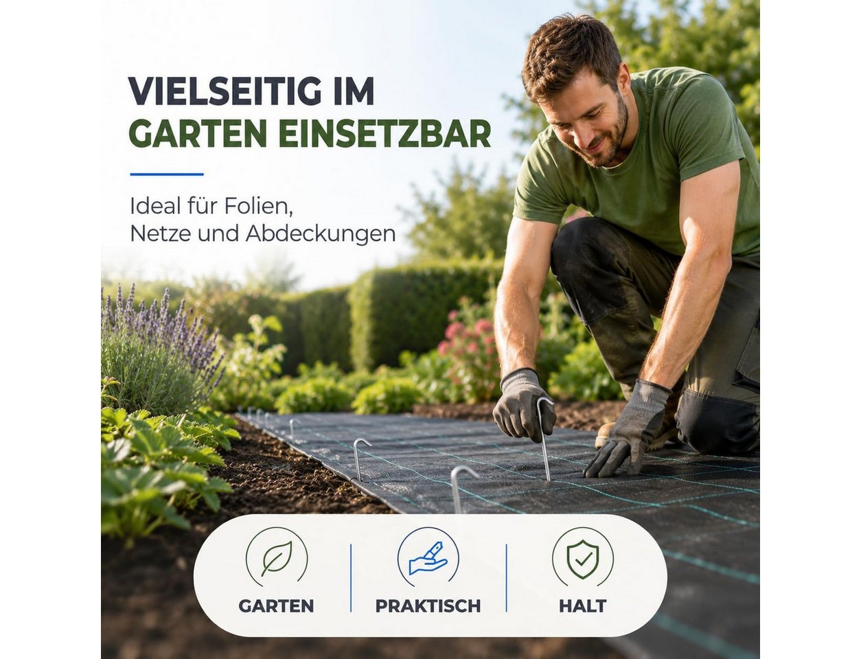 TK Gruppe Zelthering 20 Zeltheringe aus Stahl, 18 cm, für Camping und Garten, (1-St) – Bild 5 von 5