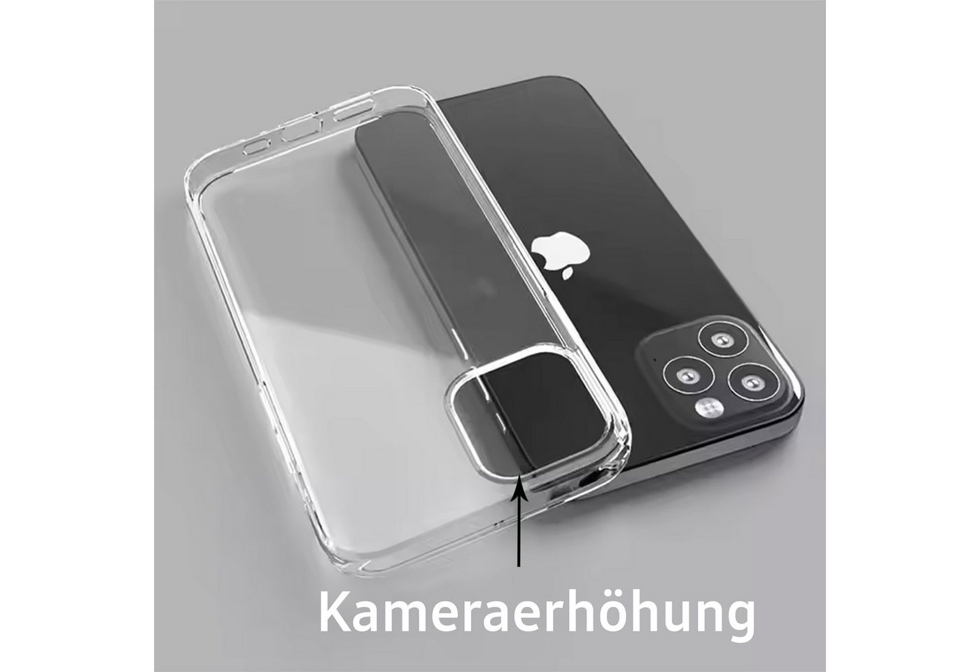 TK-Handel Displayschutzfolie Hülle Panzerglas Cover Silikon Case Kameraschutz Handyhülle Glas Folie für iPhone 15, Bumper, Kamera, full, screen, screen protecto – Bild 2 von 5