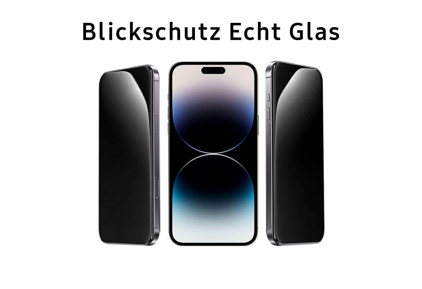 TK-Handel Displayschutzfolie panzerglas 9H Sichtschutz Schutzglas Schutzfolie Glas Folie für iPhone 16 Pro Max, Displayschutzfolie, Displayschutz, Hartglas, Dis – Bild 2 von 5