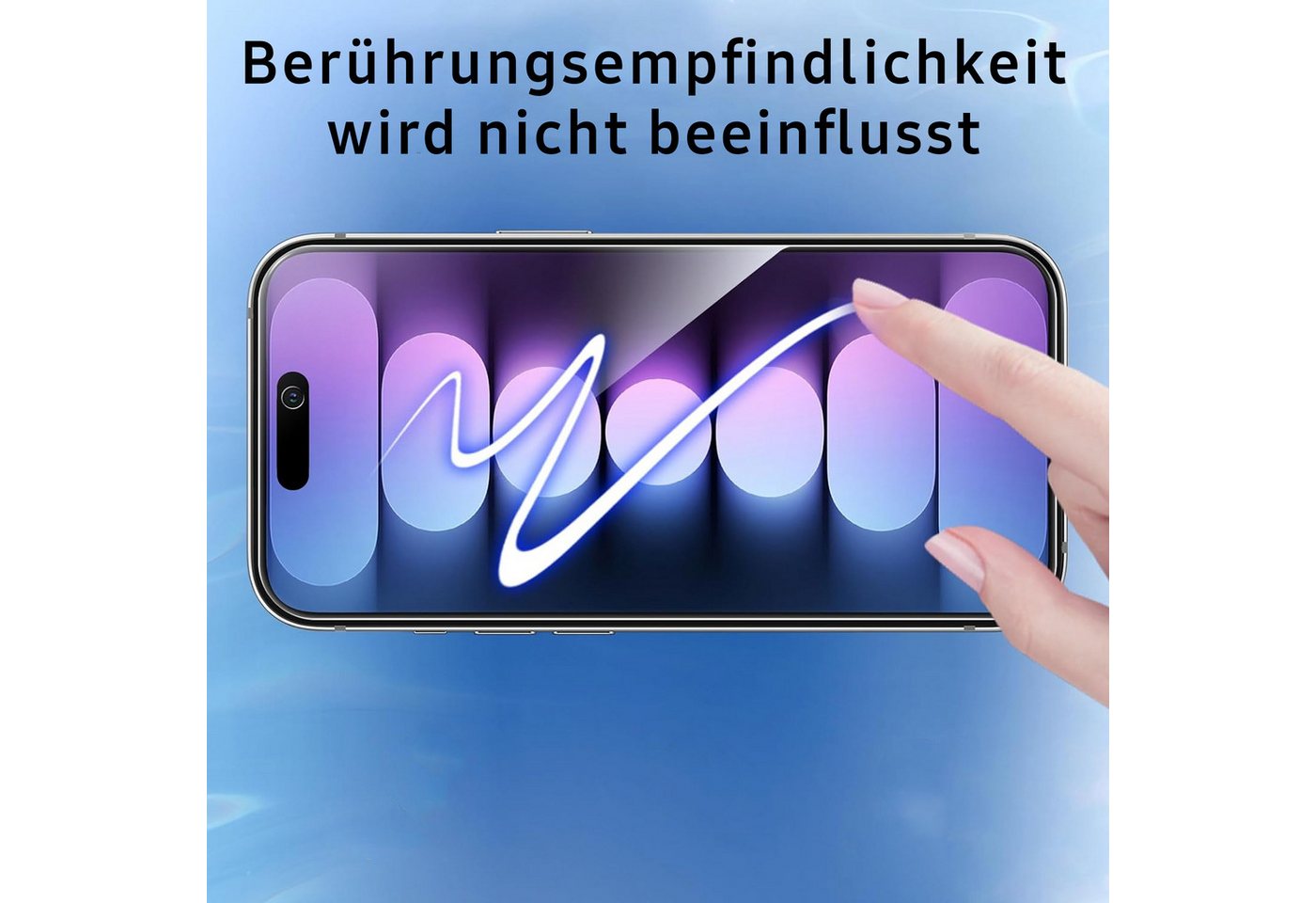 TK-Handel Displayschutzfolie panzerglas 9H Sichtschutz Schutzglas Schutzfolie Glas Folie für iPhone 15 Pro Max, Displayschutzfolie, Displayschutz, Hartglas, Dis – Bild 5 von 5
