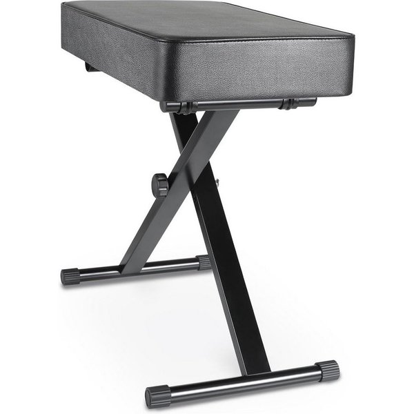 TLGREEN Klavierbank, Klavierhocker mit 8CM PU Kissen (Keyboardhocker, Klavierstuhl Hocker für Piano Keyboard), Höhenverstellbarer, X-förmiger Keyboard Hocker,Kl