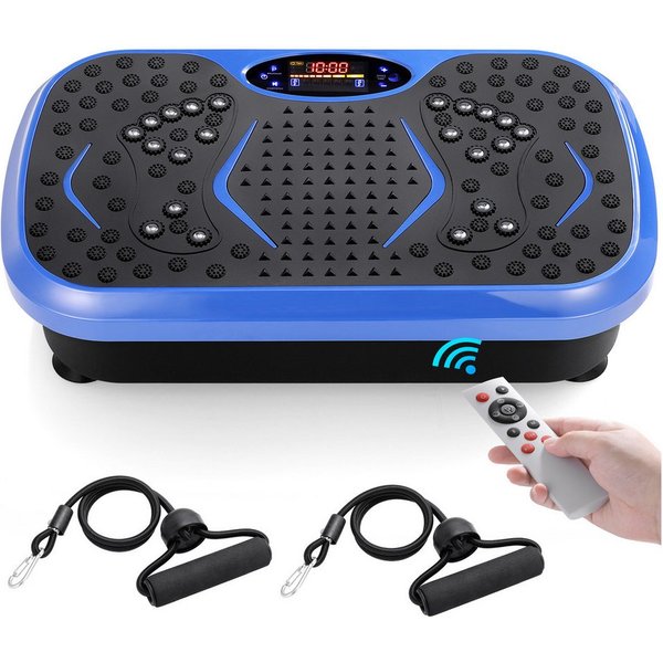 TLGREEN Vibrationsplatte 99 Stufen 5 Trainingsprogramme,Kompaktes Design, Leiser Motor, 99 Intensitätsstufen, Fitness Vibrationsboard für Zuhause, Fettverbrennu