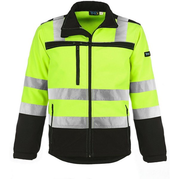 TMG International Softshelljacke Warnschutzjacke Arbeitsjacke Nightreflex