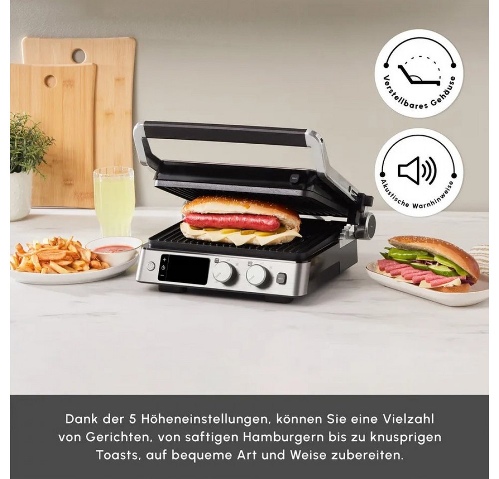 Karaca Toaster Karaca Compact Stahl Inox 2008 Grill- und Toastmaschine 2000 W – Bild 4 von 5
