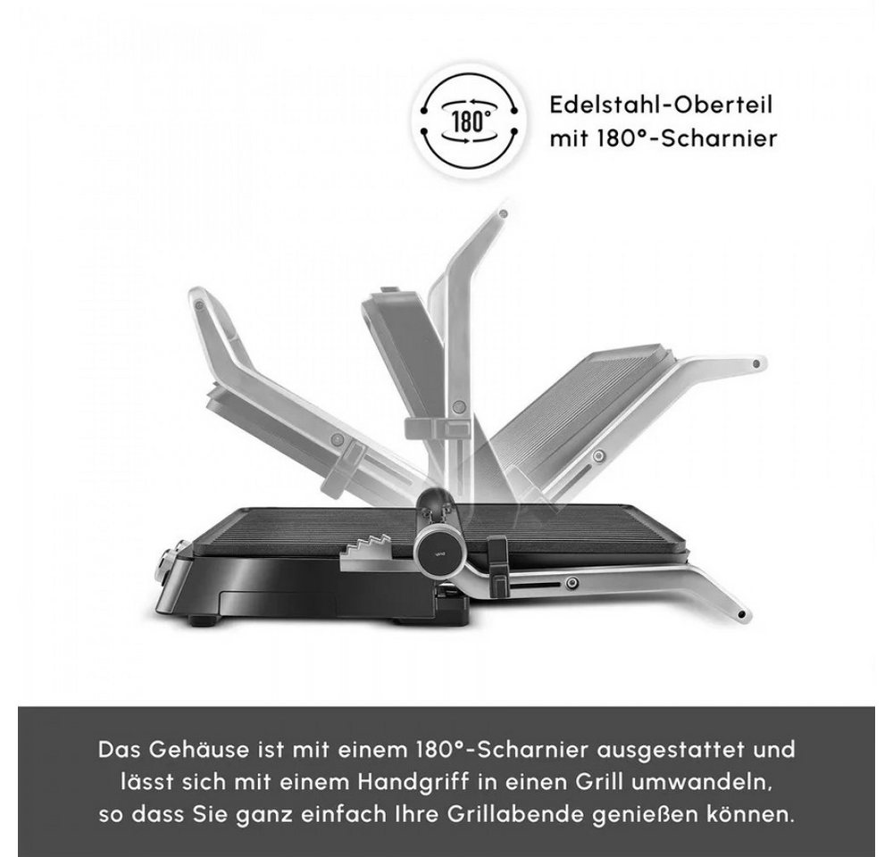 Karaca Toaster Karaca Compact Stahl Inox 2008 Grill- und Toastmaschine 2000 W – Bild 5 von 5