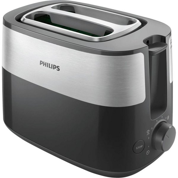 Philips Toaster Philips HD2516/90 Toaster Schwarz-Silber
