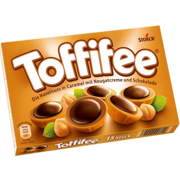 Toffifee Schokolade, Toffifee Haselnuss in Karamell mit Nougatcreme und Schokolade 125g