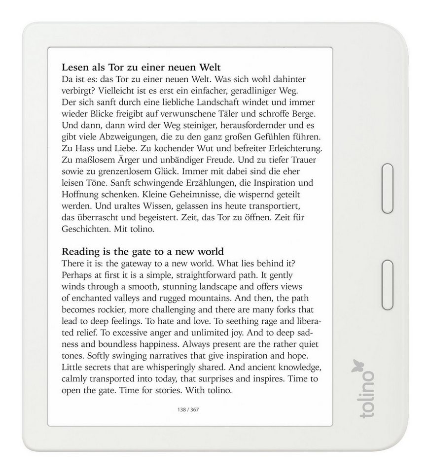 Tolino vision color E-Book (7 Zoll", Sonstige, eReader, Ergonomische Form, Wasserabweisendes IPX8 Coating) – Bild 5 von 5