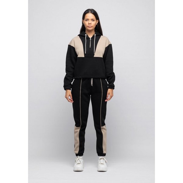 Tom Barron Trainingsanzug Casual Oversize Tracksuit Half Zipper In Front, mit modernem Design