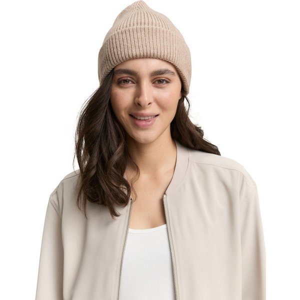 TOM TAILOR Beanie mit Rippstruktur