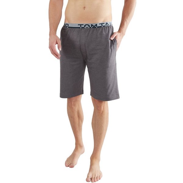 TOM TAILOR Bermudas Brügge Logobund, Seitentaschen, locker, bequem, atmungsaktiv, Baumwollmix