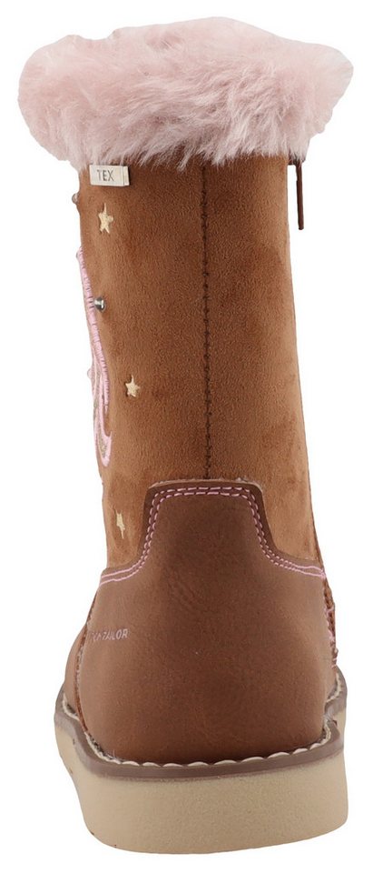 TOM TAILOR Blinkschuh Winterstiefel Langschafttstiefel, Kinderstiefel mit blinkendem Einhornmotiv – Bild 2 von 5