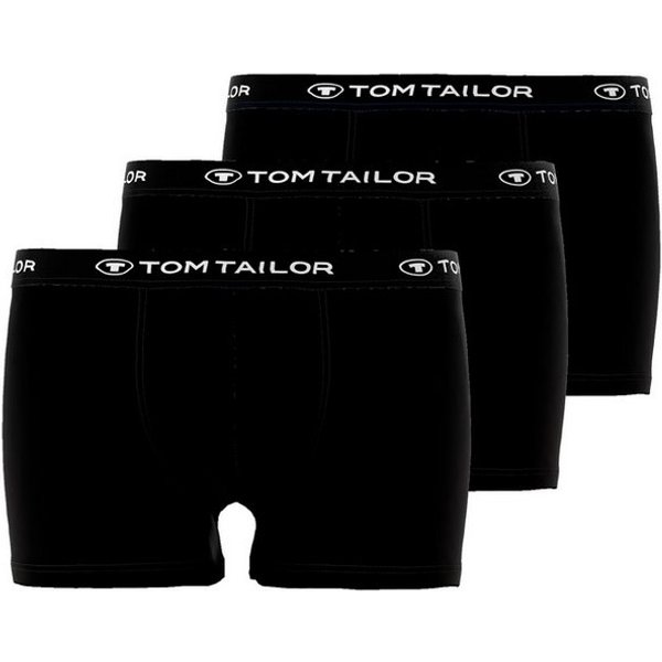 TOM TAILOR Boxershorts Buffer (3er Pack) weich, bequem, basic, eng, Logobund, Baumwollmix