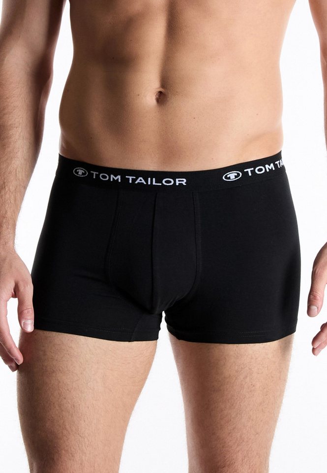 TOM TAILOR Boxershorts Buffer (3er Pack) weich, bequem, basic, eng, Logobund, Baumwollmix – Bild 2 von 5