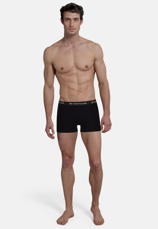 TOM TAILOR Boxershorts Buffer (3er Pack) weich, bequem, basic, eng, Logobund, Baumwollmix – Bild 3 von 5